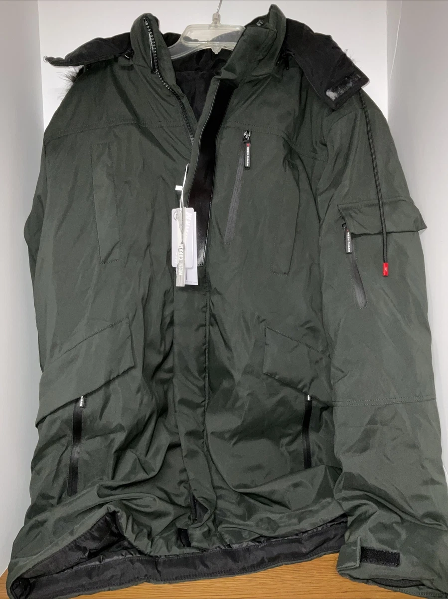WEEN CHARM Mens Warm Parka Jacket Anorak Jacket Winter Coat with