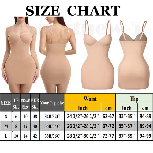 Damen Ganzkörper Slip Nahtlos Schlankmacher Bauch Kontrolle Slip Unterkleid Pulsgröße - Bild 29 von 38