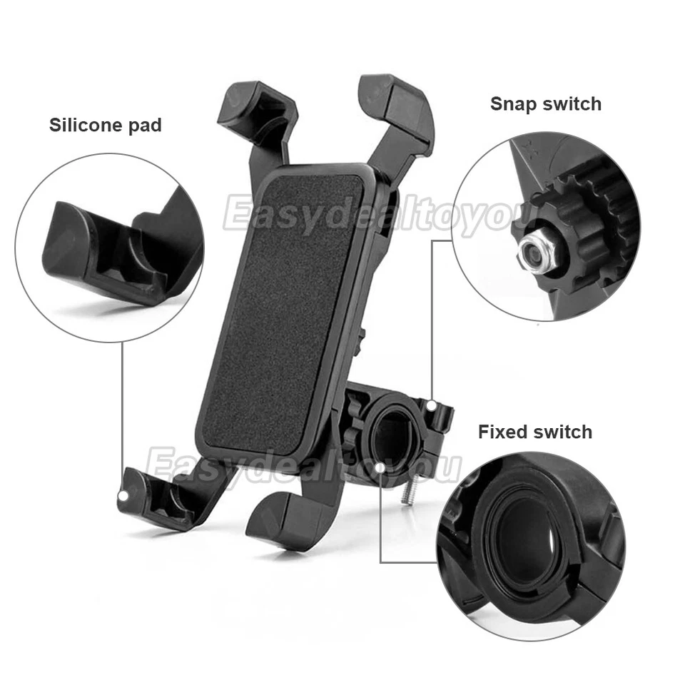 360° Rotation Bike Phone Holder Handlebar Mount for Motorcycle Bicycle MTB AU - image 4 of 4