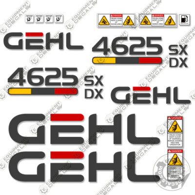 Fits GEHL 4625SX Decal Kit Skid Steer Decals 4625SX (4625) - 7