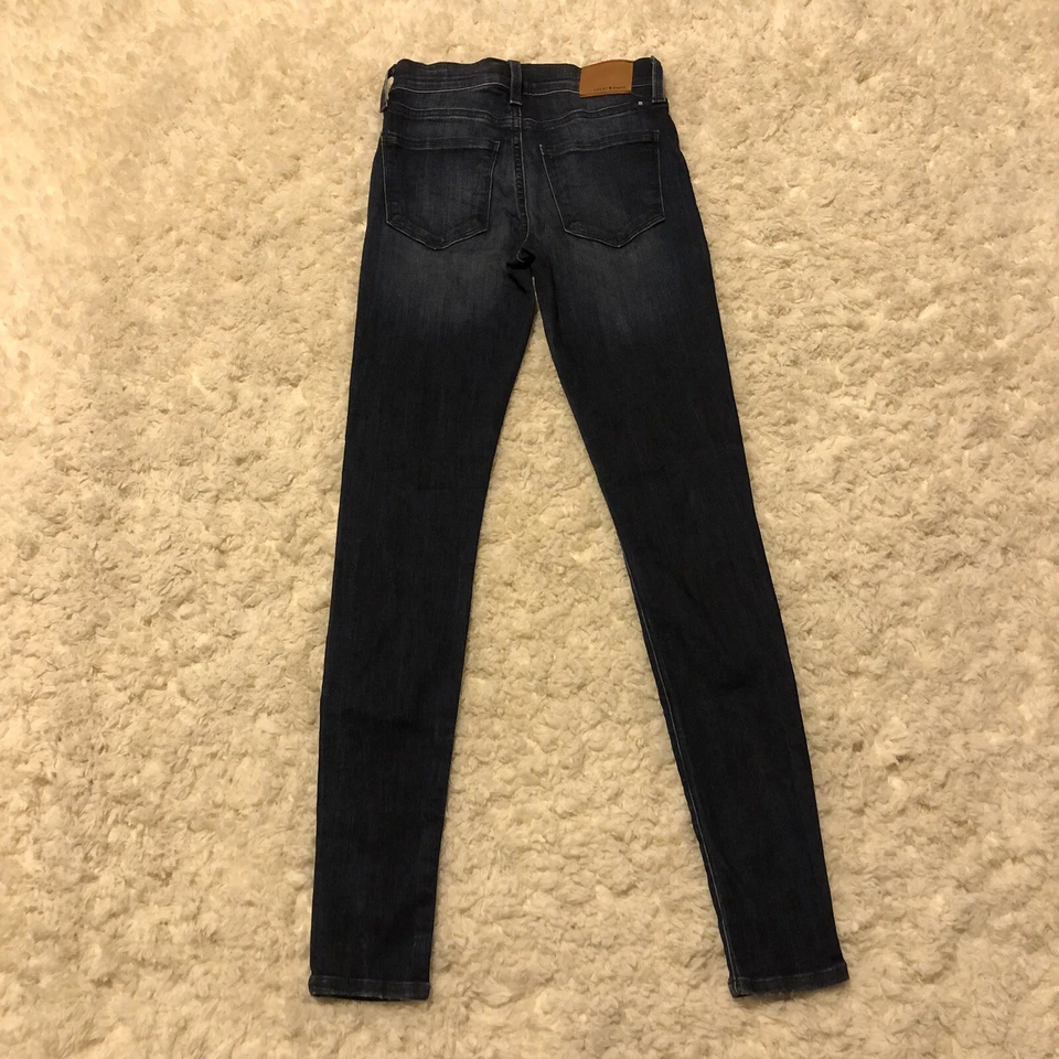 Pantalones de mezclilla Lucky Brand para mujer talla 00/24 Brooke Orta premium azul ajustados Foto 2 de 4