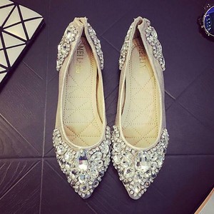 rhinestone shoes flats
