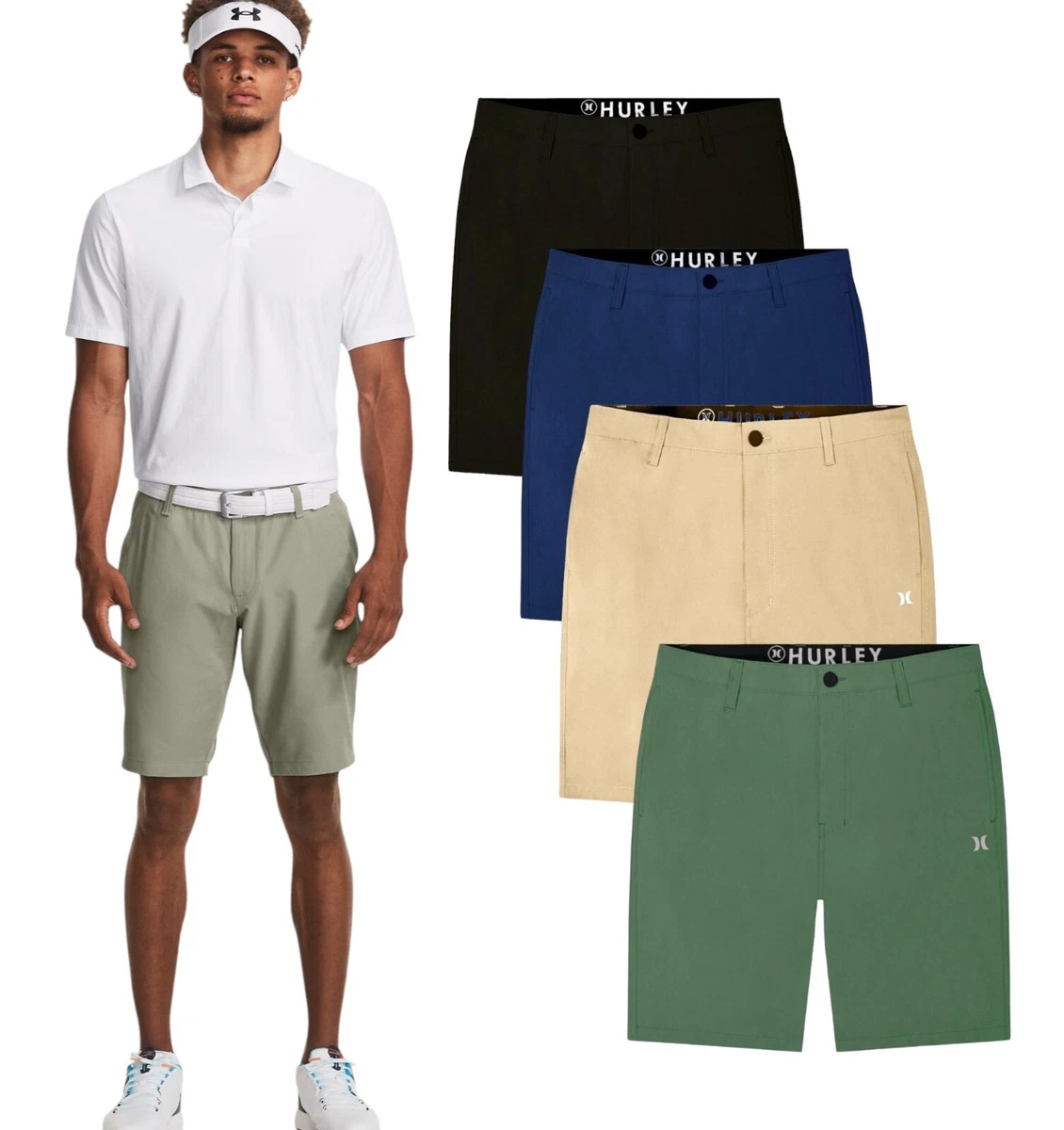Bermuda Uomo Hurley Pleasure Point 20'' | Cotone Stonewashed | Casual Surf - 3
