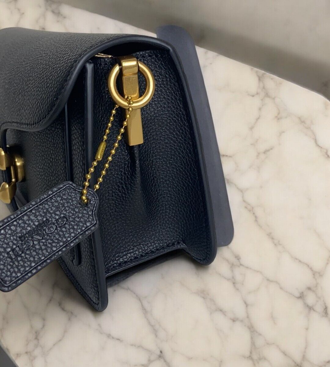 COACH 73995 Tabby Shoulder Bag Black Leather Crossbody COACH 73995 Tabby Shoulder Bag Black Leather Crossbody