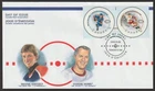 Canada #1838a-b, NHL All Stars, Hockey, Official First Day Cover, FDC 2000