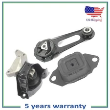 Set 3PCS Engine Motor & Transmission Mount For 12-19 Nissan March, Versa 1.6L L4