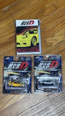 InitialD Jada Toys Sealed 1:64 AE86, Rx7, And English Manga Volume 