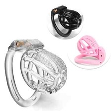 Mini Male Chastity Peni Device Curved Locks Rings Chastity Cage Restraint
