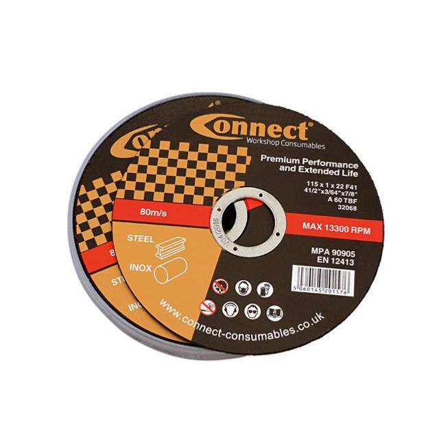 Disque a tronconner acier et inox 115 mm lot 10 disques extra-fin