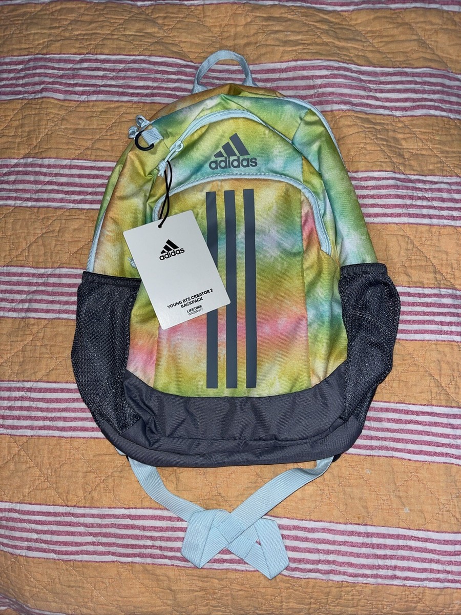 その他 LL FREE SHIP adidas YOUNG BTS CREATOR BACKPACK STONE WASH RAINBOW