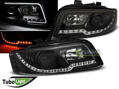Faros LED LTI TUBO DE LUZ Interior para for AUDI A4 B6 2001-2004 Negro Envío Gra