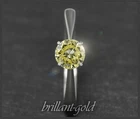 Diamond Ladies 585 Gold Brilliant Ring 0.50ct, Si1, Yellow; Natural & Untreated