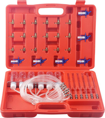 6 Cylinder Diesel Injector Flow Meter Common Rail Adaptor Leak off Test Tool Kit