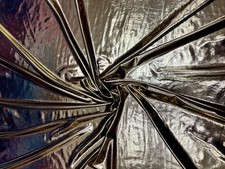 Gold Stretch Foil Liquid Lame Spandex Fabric, 60 Wide