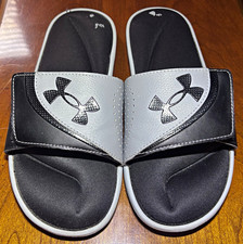 Under Armour Ignite VI Men’s Slides Size 9 Black Gray Adjustable