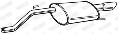 Endschalldämpfer 23347 WALKER für OPEL CORSA D CORSA E CORSA E Kasten/Schrägheck
