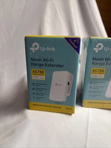 Ensemble de 2 TP-LINK AC750 750Mbps Mesh WiFi Extendeurs d'autonomie NIB Un seul ouvert NIB