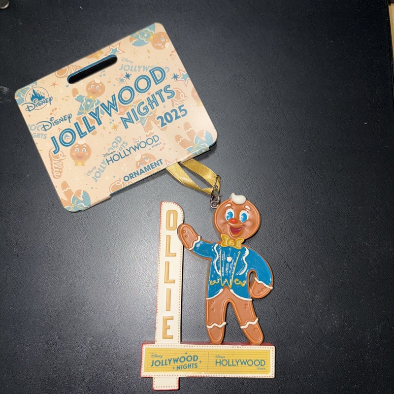 2025 Disney Parks Jollywood Nights Hollywood Studios Ollie Gingerbread Ornament