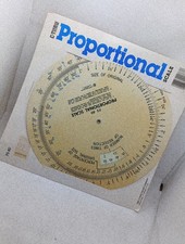 Vintage C-Thru Ps-80 Proportional Scale Westcott 8" NIP Unpunched Backing