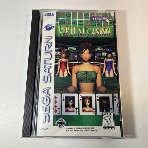 Virtual Casino (Sega Saturn, 1996) CIB Complete w Manual - Tested & Working