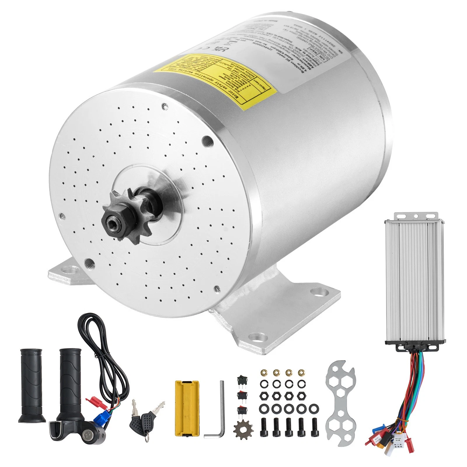 Uimoso 2000W Electric Brushless DC Motor Kit 48V Motor with Speed Controller Review