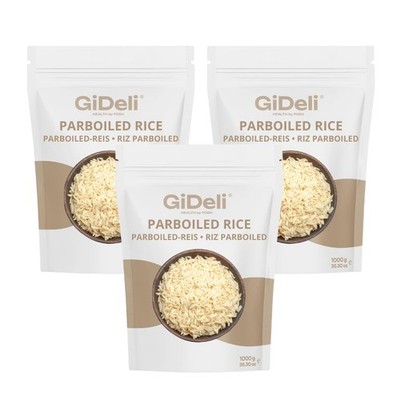 GiDeli Parboiled Reis 3kg | Langkorn Parboiled | Lecker, locker, gelingt immer
