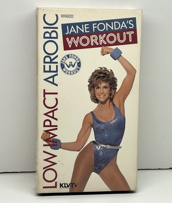 Jane Fonda Workout VHS Video Tape Low Impact Aerobic Exercise Fitness Fat Burn
