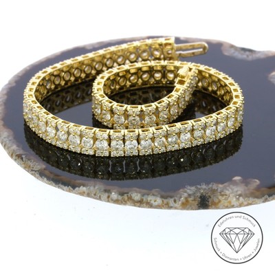 Wert 16.800,- Tennis Brillant Armband 6,00 Carat 416 / 10 Karat Gold T0315 xxyy