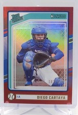 2024 Panini Donruss Baseball Rated Prospects Diego Cartaya #172 Red /275