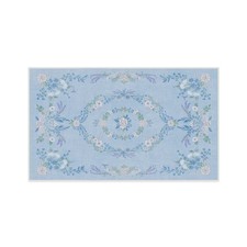 Ruggable 3'x5' Washable Bridgerton Aubrey Hall Garden Area Rug Blue