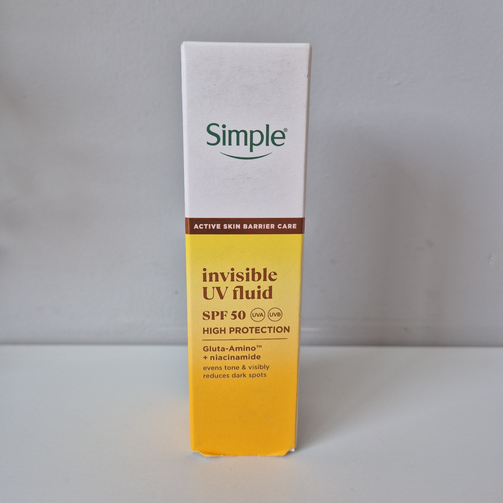 Simple Invisible UV Fluid SPF 50 High Protection Face Sunscreen 40ml Sensitive