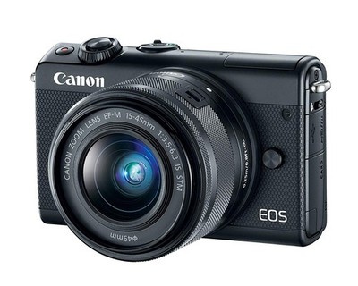 Canon EOS M100 Mirrorless Digital Camera with 15-45mm Lens - Black