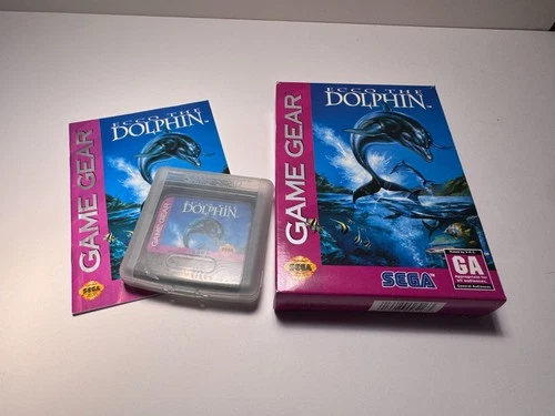 Ecco the Dolphin - Complete with case, box, instructions. Sega Game Gear, 1993