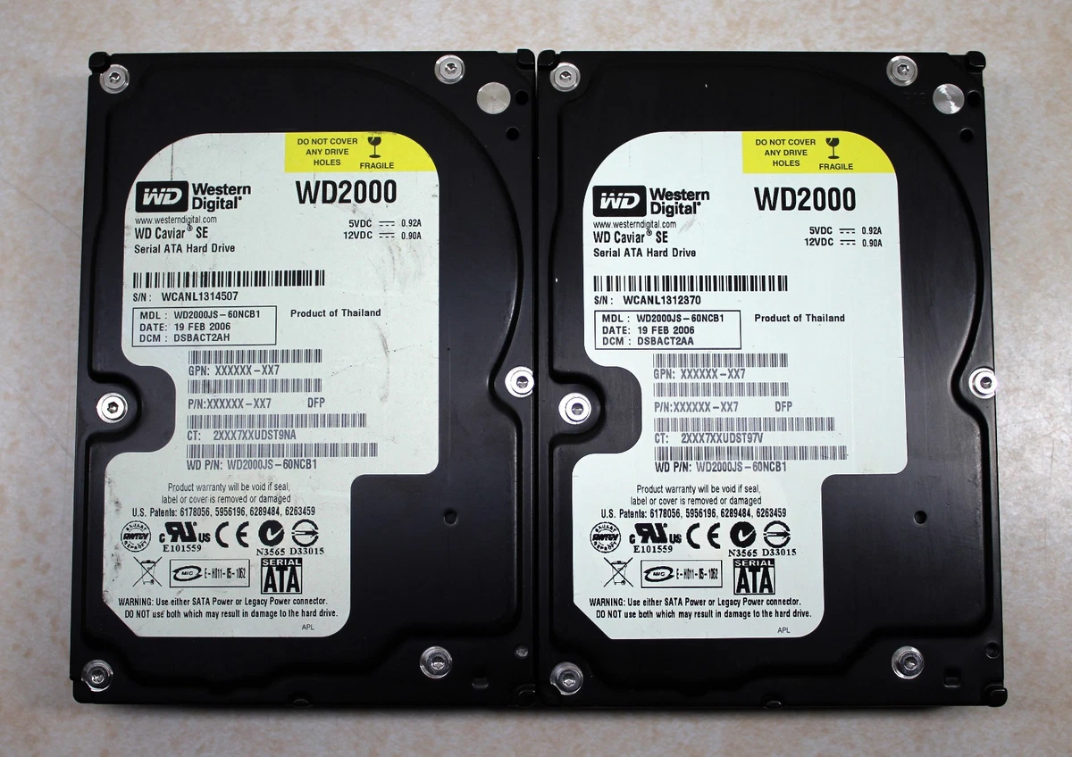 Western Digital Internal Hard Disk Drives 200 GB Storage Capacity