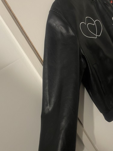 Giacca bomber Fred Perry Amy Winehouse ecopelle nera taglia 16 usata - Foto 9 di 24