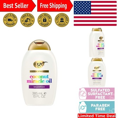 Revive Damage with Extra Strength Coconut Oil Shampoo for Frizz Control 13 Fl Oz