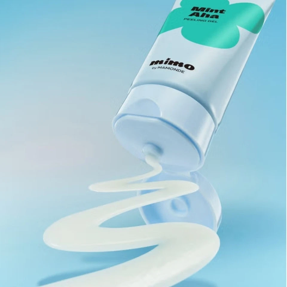 MIMO by MAMONDE Mint-AHA Gel Descascante 100ml + Pacote Lavagem 10ea/1 Pacote/Sebo-Resíduos - Imagem 3 de 4