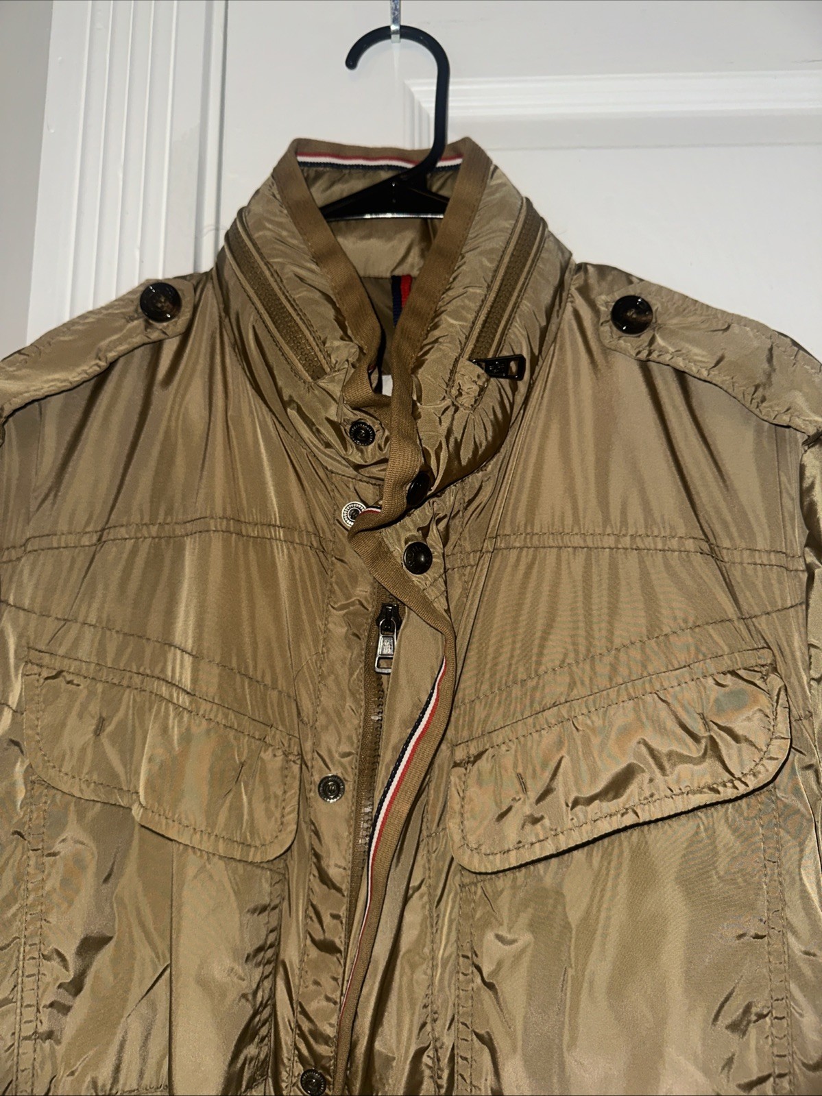 Authentic Moncler Bertrand Light Jacket Tan Patch… - image 14