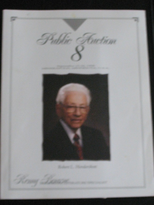 9/25/98 REMY BOURNE AUCTON CATALOG * ROBERT L. HENDERSHOTT LIBRARY * NUMISMATIC