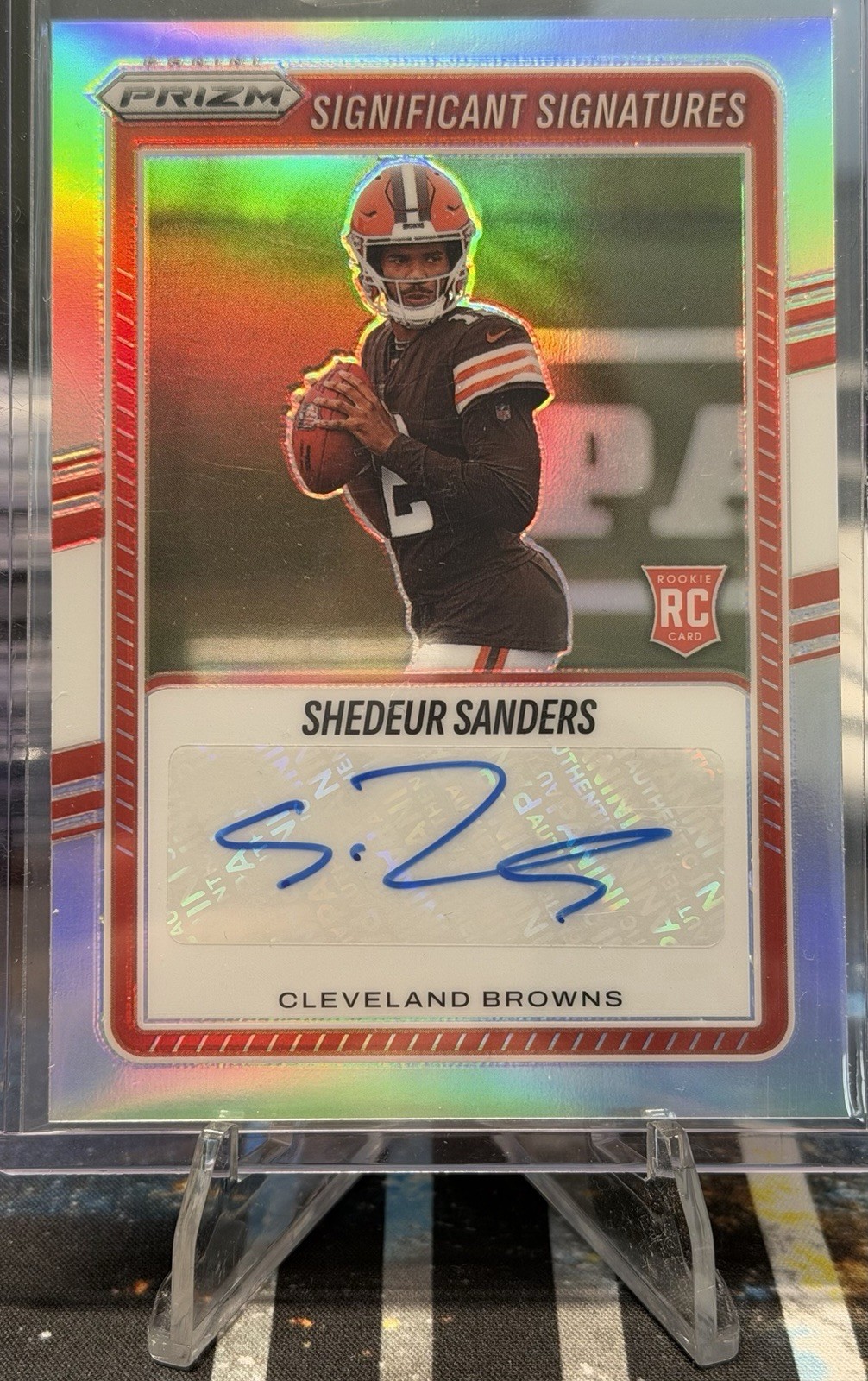 Shedeur Sanders Panini Prizm Significant Signatures #SSISSS Base