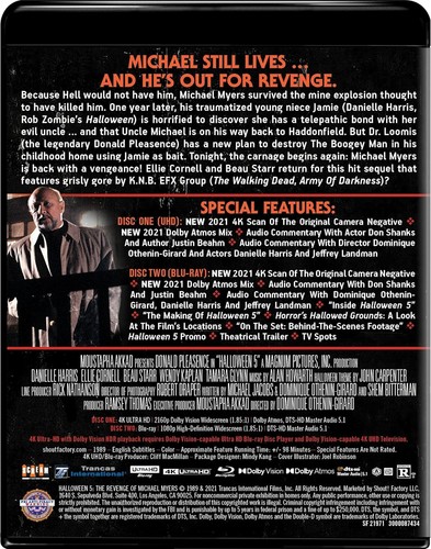Halloween 5: The Revenge of Michael Myers (Blu-ray) (Importación USA) - Imagen 3 de 4