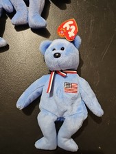 TY Beanie Baby America the Bear Plush Retired