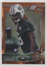 2015 Topps Chrome Rookies Orange Refractor Lorenzo Mauldin #174 0a3
