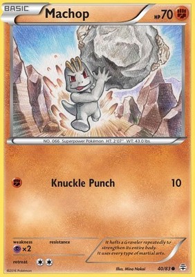 Machop - 40/83 - Common - Lightly Played
