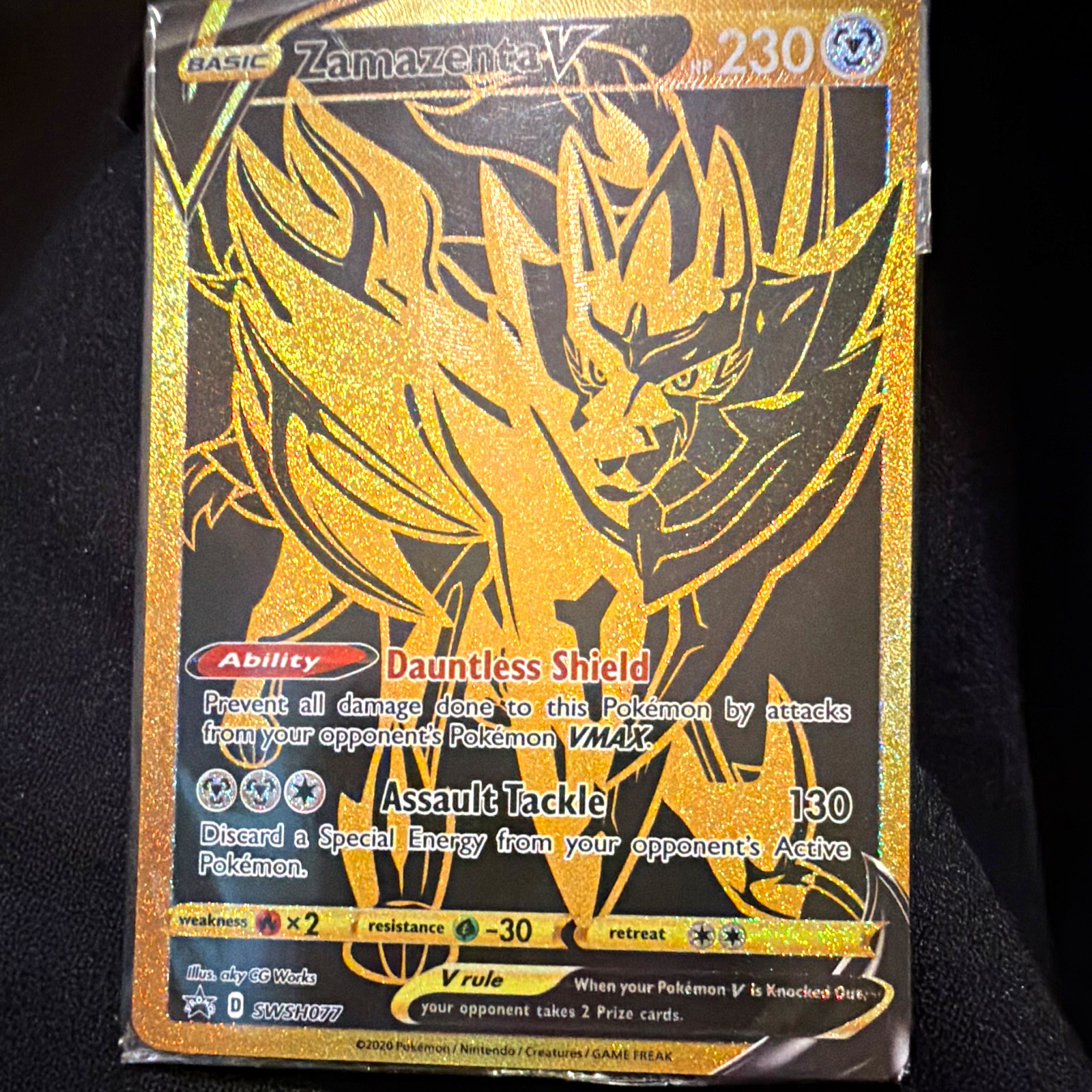 The Pokémon Company Zamazenta V SWSH077 Sword & Shield Promo Holo 230 HP