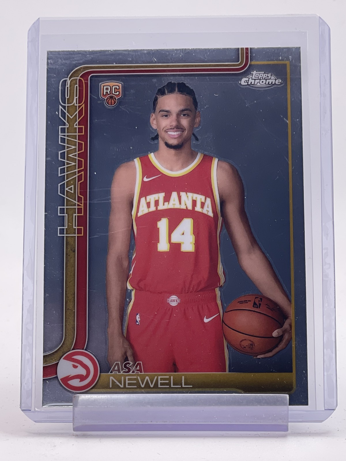 ASA NEWELL 2025-26 TOPPS CHROME ROOKIE #273 IMAGE VARIATION ATLANTA HAWKS Q3893
