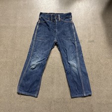 True Vintage 1940s 1950s Blue Denim Jeans Distressed Kids