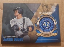2017 Topps - Jackie Robinson Day Commemorative Patch Aaron Judge #JRPC-AJU (RC)
