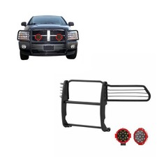 Black Horse Grille Guard Kit Bk Fit 1994-2001 Dodge Ram 1500