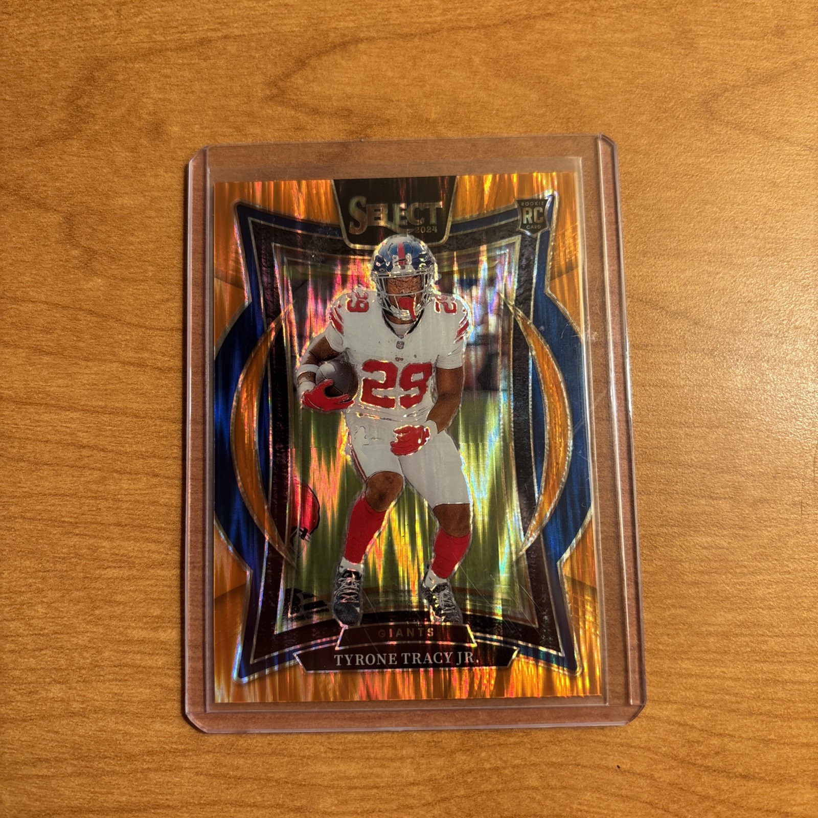 2024 Panini Select - Concourse Tyrone Tracy Jr. #61 Orange Shock Prizm /499 (RC)